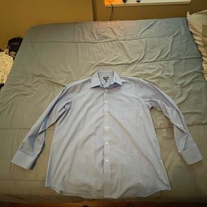 Croft & Borrow Dress Shirt, Light Blue - Men’s Size L